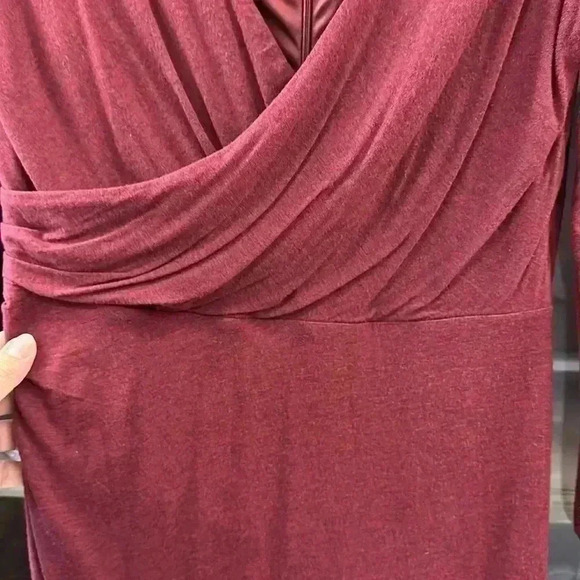Loft burgundy dressSIZE SMALL - Picture 3 of 6